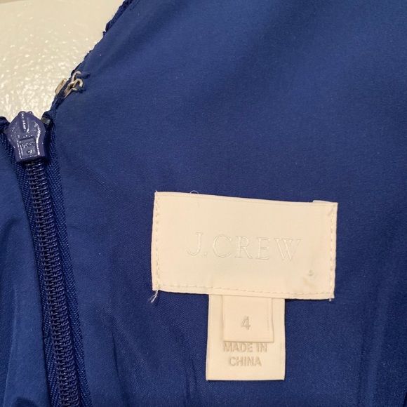 Jcrew Size 4 lace blue bridesmaids dress - Picture 3 of 3